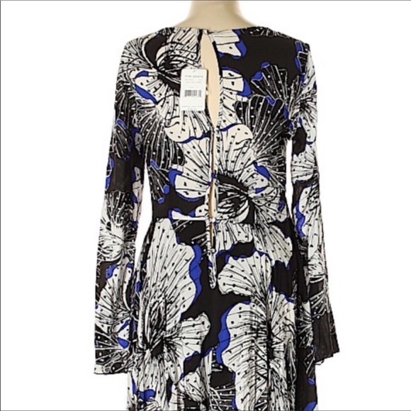SOLD Free People First Kiss Boho Maxi Floral Dress - Picture 3 of 4